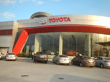 A Toyota dealership in the Philippines