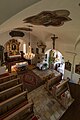 Interior of parish church Saint Michael in Schiefling am See, Carinthia, Austria