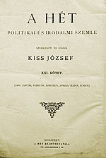 A(z) A Hét (folyóirat, 1890–1924) lap bélyegképe