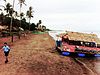 A floating restaurant on a Donsol beach.