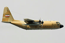 C-130E of the Islamic Republic of Iran Air Force A flying C-130 Hercules.jpg