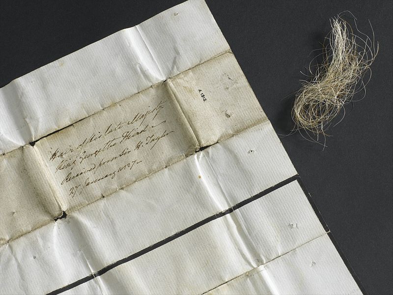 File:A lock of hair, reputedly from King George III Wellcome L0057049.jpg