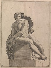 Male Nude from Panel of \