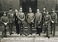 Hitler with his co-conspirators in the Beer Hall Putsch trial 1 April 1924 (Die Angeklagten im Hitlerprozeß)