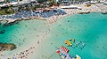 Aerial of Nissi beach Agia Napa (29852138578).jpg