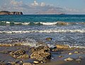 Agios Nikolaos Beach and Kassos Island, Arkasa. Karpathos, Greece.jpg