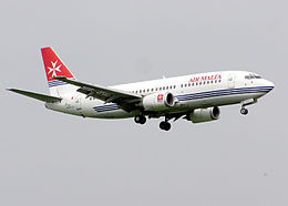 Een Boeing 737-300 van Air Malta