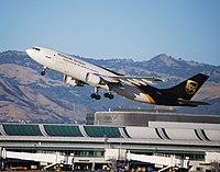 San Jose International Airport is ranked as the best-run airport in the United States, by the ACBJ. Airbus A-300 UPS takes off (5863558111) (2).jpg