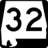 Маркер State Route 32 