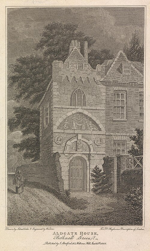 Aldgate House, Bethnal Green, around 1808