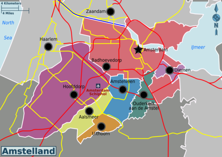 Amstelland Wikivoyage Map