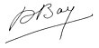 Unterschrift von André Bay