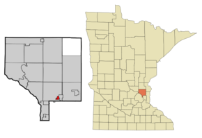 Anoka Cnty Minnesota Incorporated and Unincorporated areas Lexington Highlighted.png
