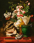 Vignette pour Nature morte de fleurs, de coquillages, de tête de requin et de pétrifications