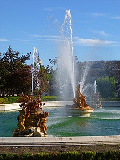 Veduta della fontana di Cerere