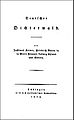 Titelseite von: Justinus Kerner (Herausgeber): Deutscher Dichterwald. Von Justinus Kerner, Friedrich Baron de La Motte Fouqué, Ludwig Uhland und Andern. Tübingen : J. F. Heerbrandt’sche Buchhandlung, 1813.