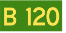 Australian Alphanumeric State Route B120.svg