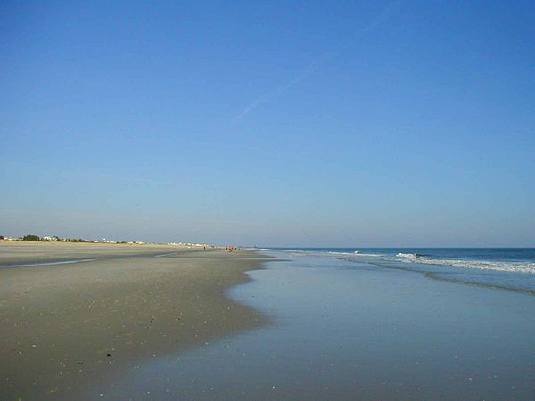 One of Avalon's beaches on the New Jersey shore