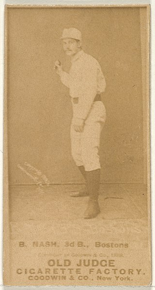 File:B. Nash, 3rd Base, Boston, from the Old Judge series (N172) for Old Judge Cigarettes MET DP824636.jpg