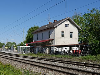 <span class="mw-page-title-main">Poing station</span> Railway station in Bavaria