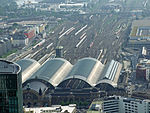 Hauptbahnhof Frankfurt am Main er en typisk rebroussementsstation