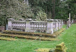 Burial site of the Bairds of Closeburn at Closeburn cemetery. Bairds of Closeburn grave, Closeburn cemetery, Dumfries & Galloway, Scotland.jpg