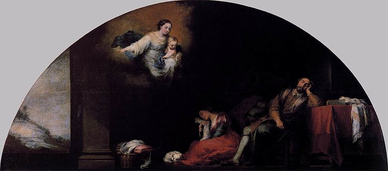 File:Bartolomé Esteban Perez Murillo - Dream of Patrician John - WGA16376.jpg