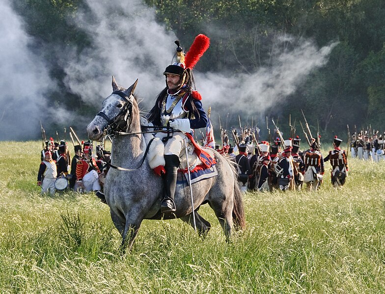 File:Bataille Waterloo 1815 reconstitution 2011 cuirassier.jpg