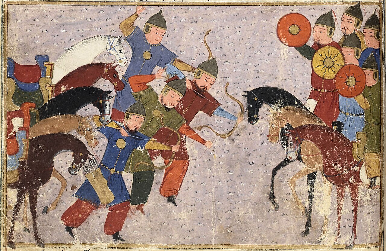 13th century. Монгольский Хан Хулагу. Хорезмшах Джалаладдин Мангуберди. Хулагу Хан миниатюра.