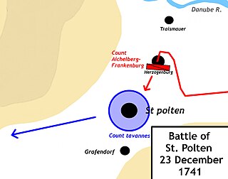 <span class="mw-page-title-main">Battle of St. Pölten</span> Battle in the Austrian War of Succession