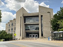 Bell Engineering Center contains the College of Engineering. Bell Engineering Center, University of Arkansas.jpg