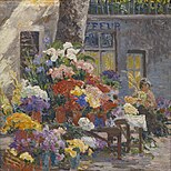 Bloemenmarkt in Menton (Côte d’Azur), 1928, collectie Museum voor Schone Kunsten Gent