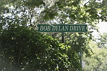 Bob Dylan Drive street sign in Hibbing, Minnesota Bob Dylan Drive street sign in Hibbing, Minnesota.jpg