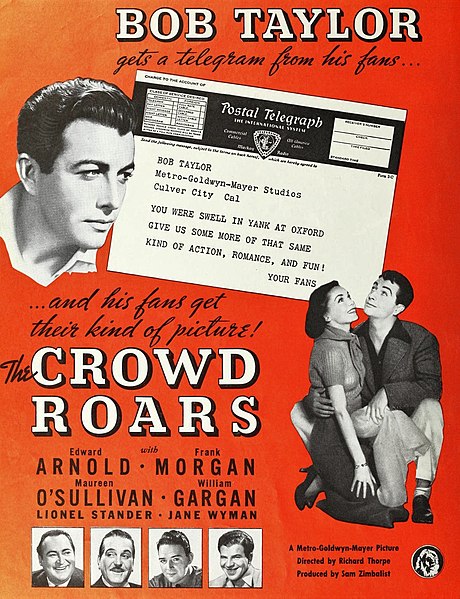 File:Bob Taylor in 'The Crowd Roars', 1938.jpg