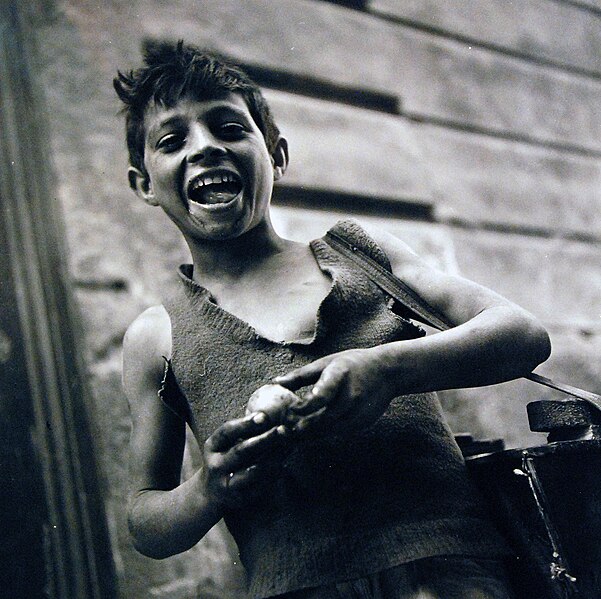 File:Boy enjoying fruit. Naples, August 1944.jpg