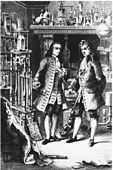 Robert Boyle og Denis Papin inspiserer «le digesteur».