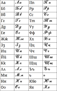 Bulgarian alphabet Writing system of the Bulgarian language