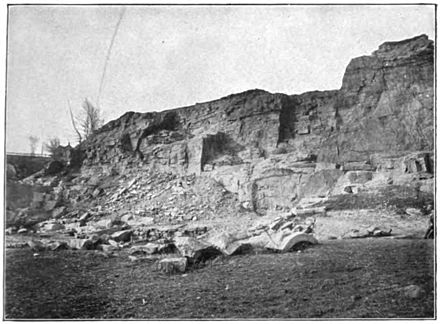 Gaither's Quarry, Ellicott City, photographed approximately 1898