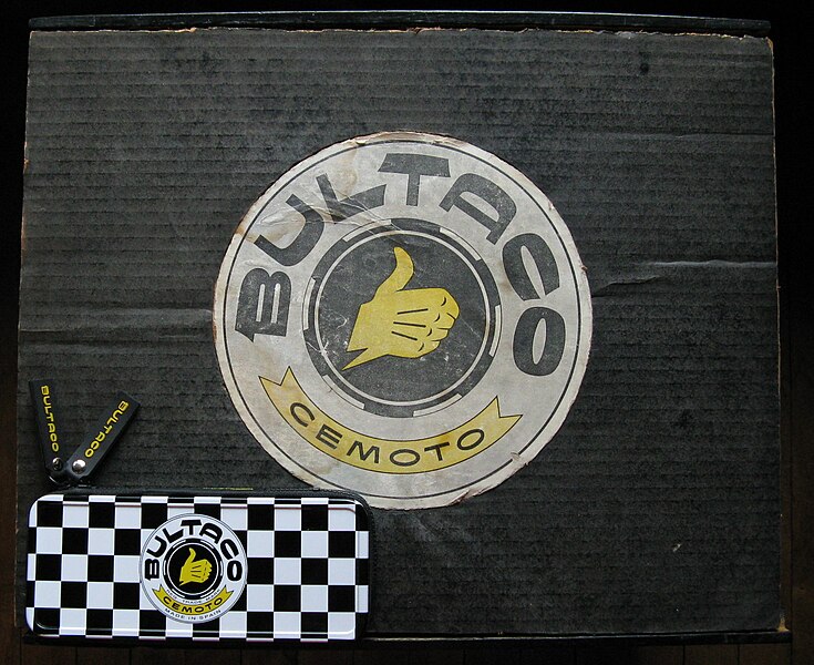 File:Bultaco logo black bacground.jpg