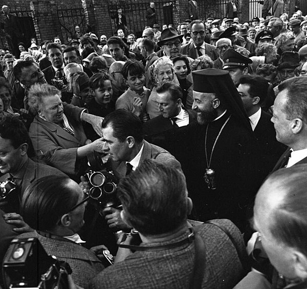 President Makarios during a state visit to West Berlin in 1962