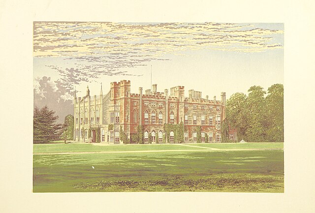 Cassiobury House (The County Seats of the Noblemen and Gentlemen of Great Britain and Ireland, by Francis Orpen Morris)