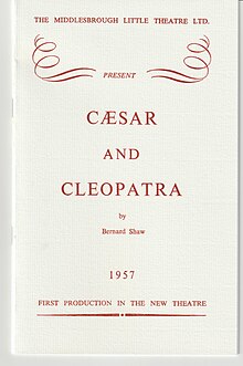 Caesar and Cleopatra programme (1957) Caesar prog.jpg