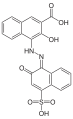 Deutsch: Struktur von Calconcarbonsäure English: Structure of Calconcarboxylic acid