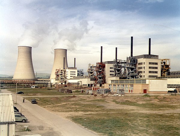 Calder Hall nuclear power station, after opening