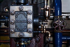 Tandem sewage pumping engine. Old Pumping Station, Cambridge, UK