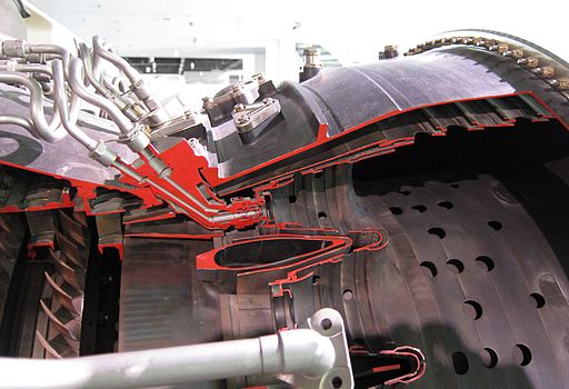 Cannular combustor on a Pratt & Whitney JT9D turbofan