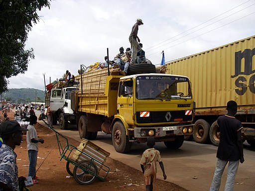 Central African Republic - Trucks in Bangui
