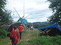 Le camp scout lors du chantier de 2012