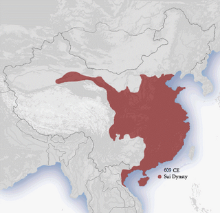 <span class="mw-page-title-main">Sui dynasty</span> Dynasty that ruled over China from 581 to 618