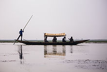 A boat in the Mangalajodi wetland Chilika Lake Mangalajodi Wetlands Odisha India 2012.jpg